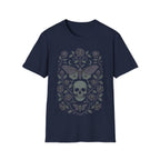 Gothic Skull, Death Moth & Skull Roses T-Shirt