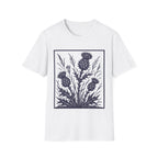 Wild Thistles And Meadow Grasses Antique Botanical T-Shirt