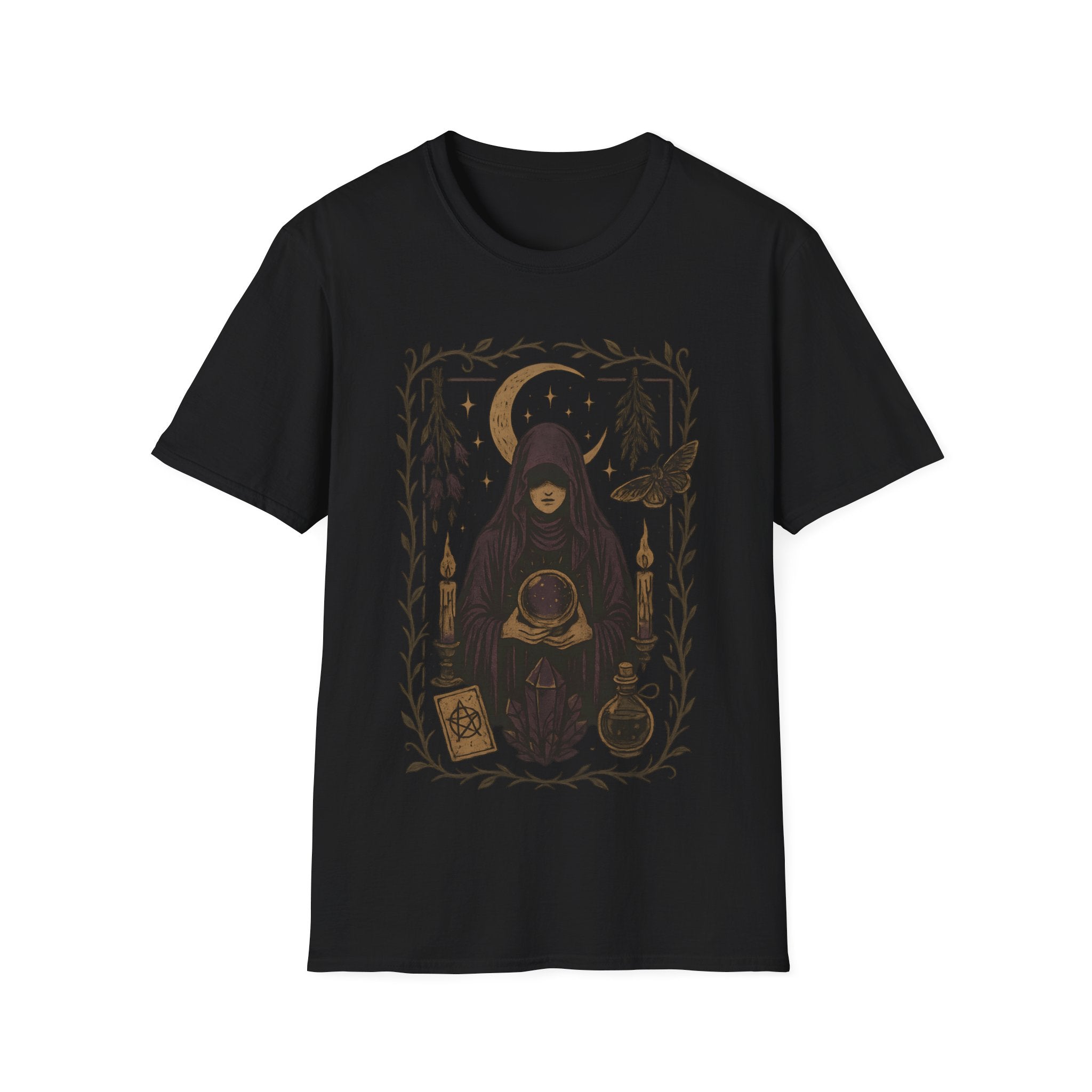 Veiled Witch Crystal Oracle T-Shirt