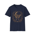 Night Sky Crescent Moon Celestial Luna Moth T-Shirt