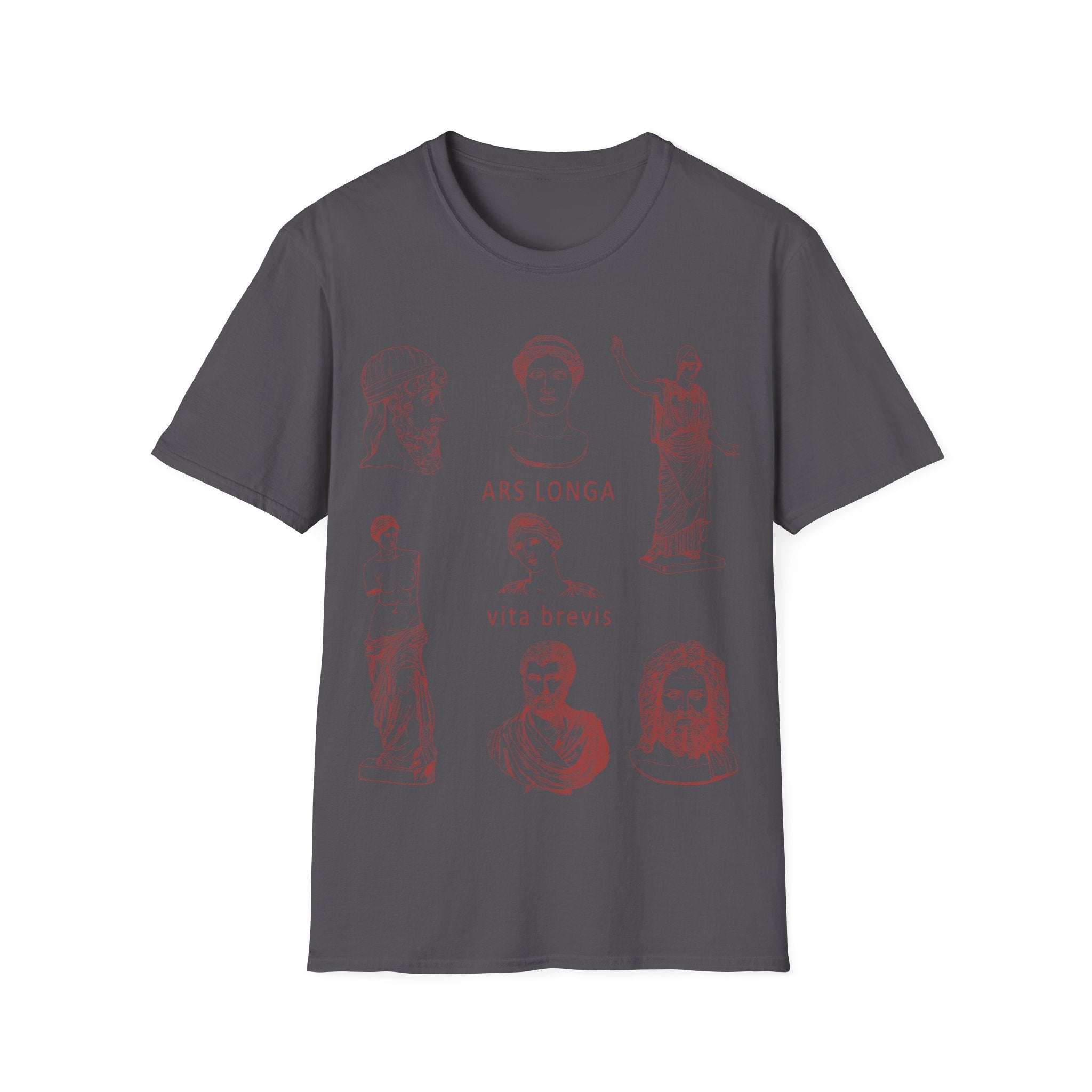 Ars Longa Vita Brevis Classical Greek Sculpture Collage T-Shirt