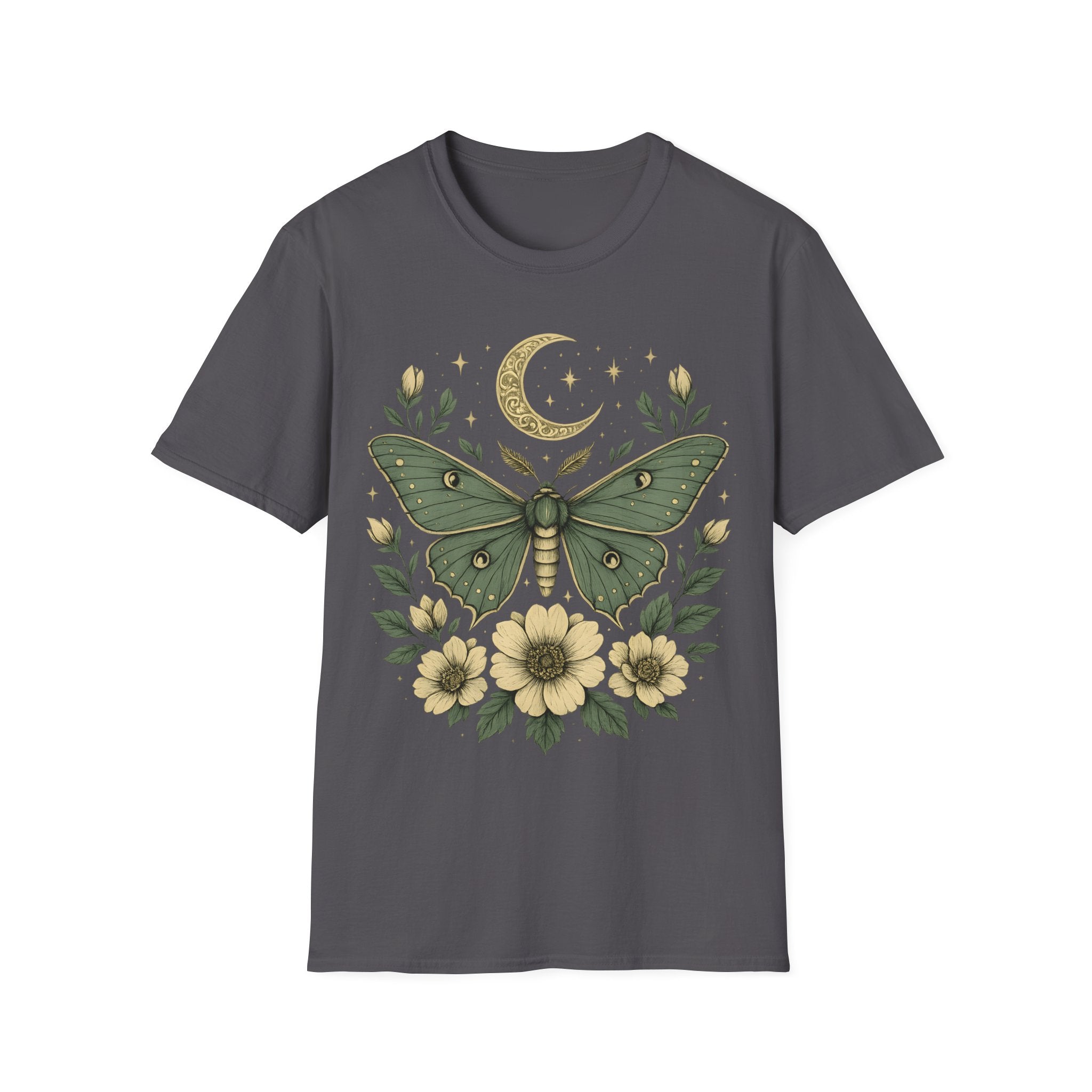 Dreamy Vintage Botanical Moth T-Shirt