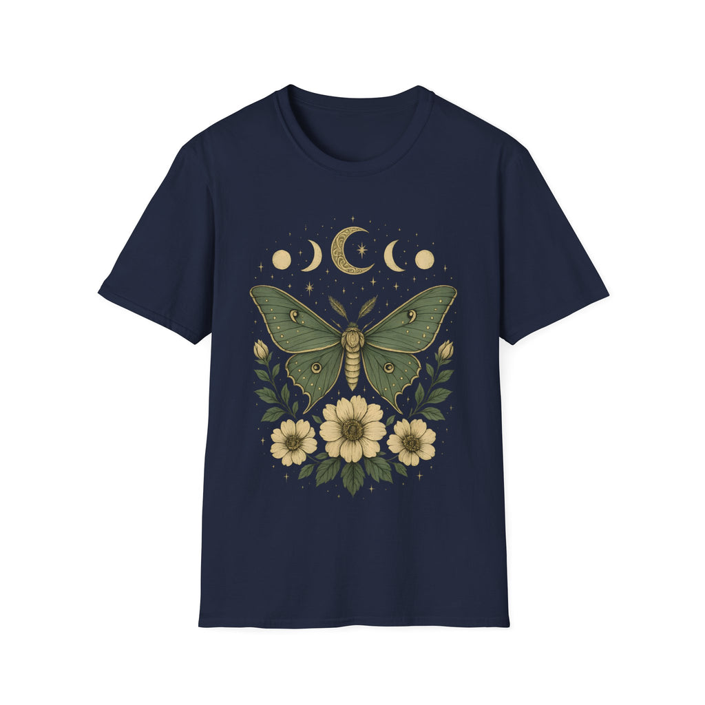 Moon Phases Celestial Luna Moth T-Shirt
