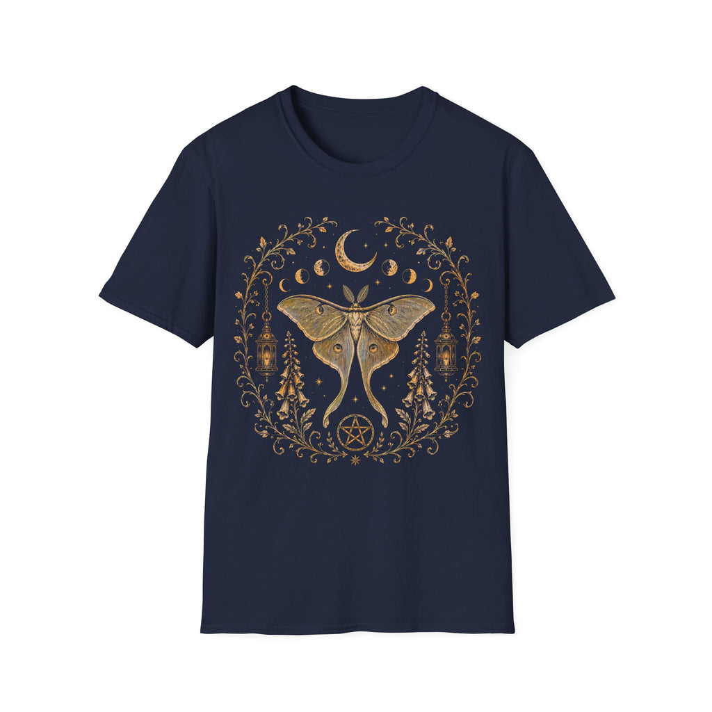 Celestial Luna Moth Botanical T-Shirt