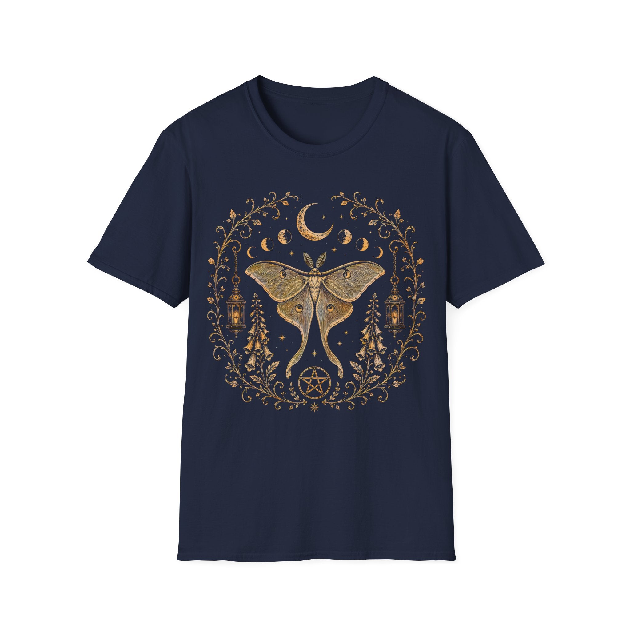 Celestial Luna Moth Botanical T-Shirt