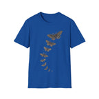 Vintage Flying Moths Illustration T-Shirt