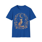 Fox Gazing At A Glowing Crescent Moon T-Shirt