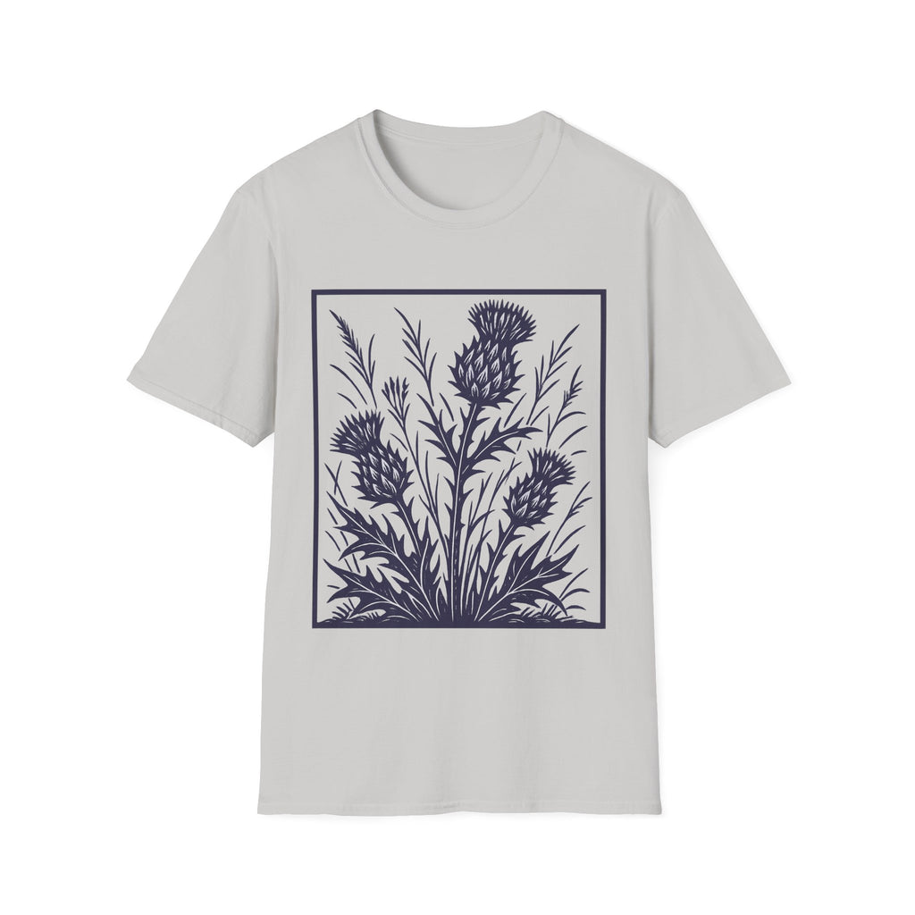 Wild Thistles And Meadow Grasses Antique Botanical T-Shirt