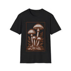 Vintage Woodland Mushroom Illustration T-Shirt