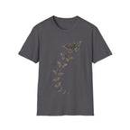 Vintage Flying Moths Illustration T-Shirt