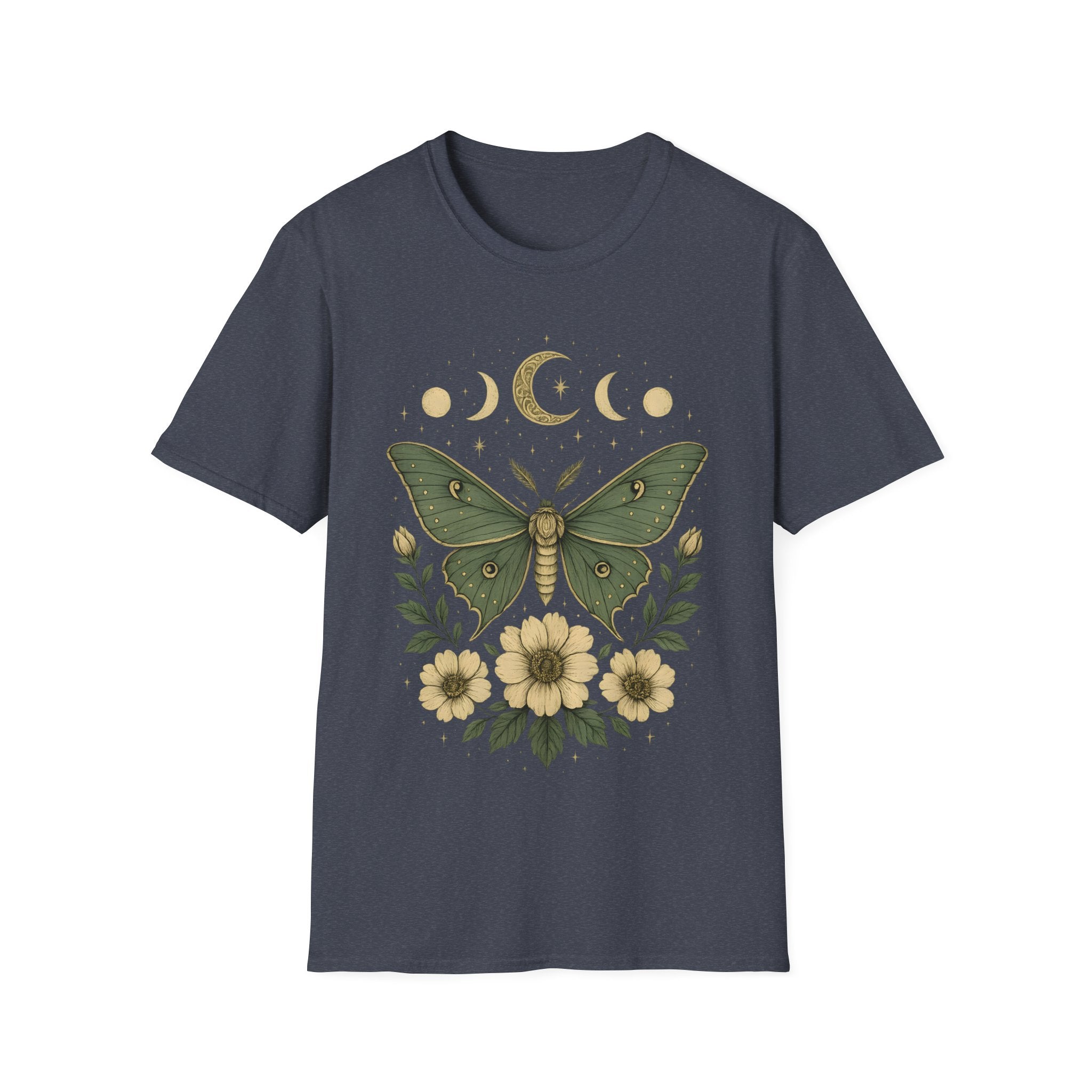 Moon Phases Celestial Luna Moth T-Shirt