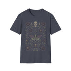Dark Gothic Crescent Moon Death Moth T-Shirt