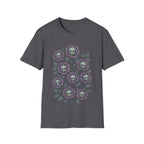 Gothic Floral Skull Rose Bouquet T-Shirt
