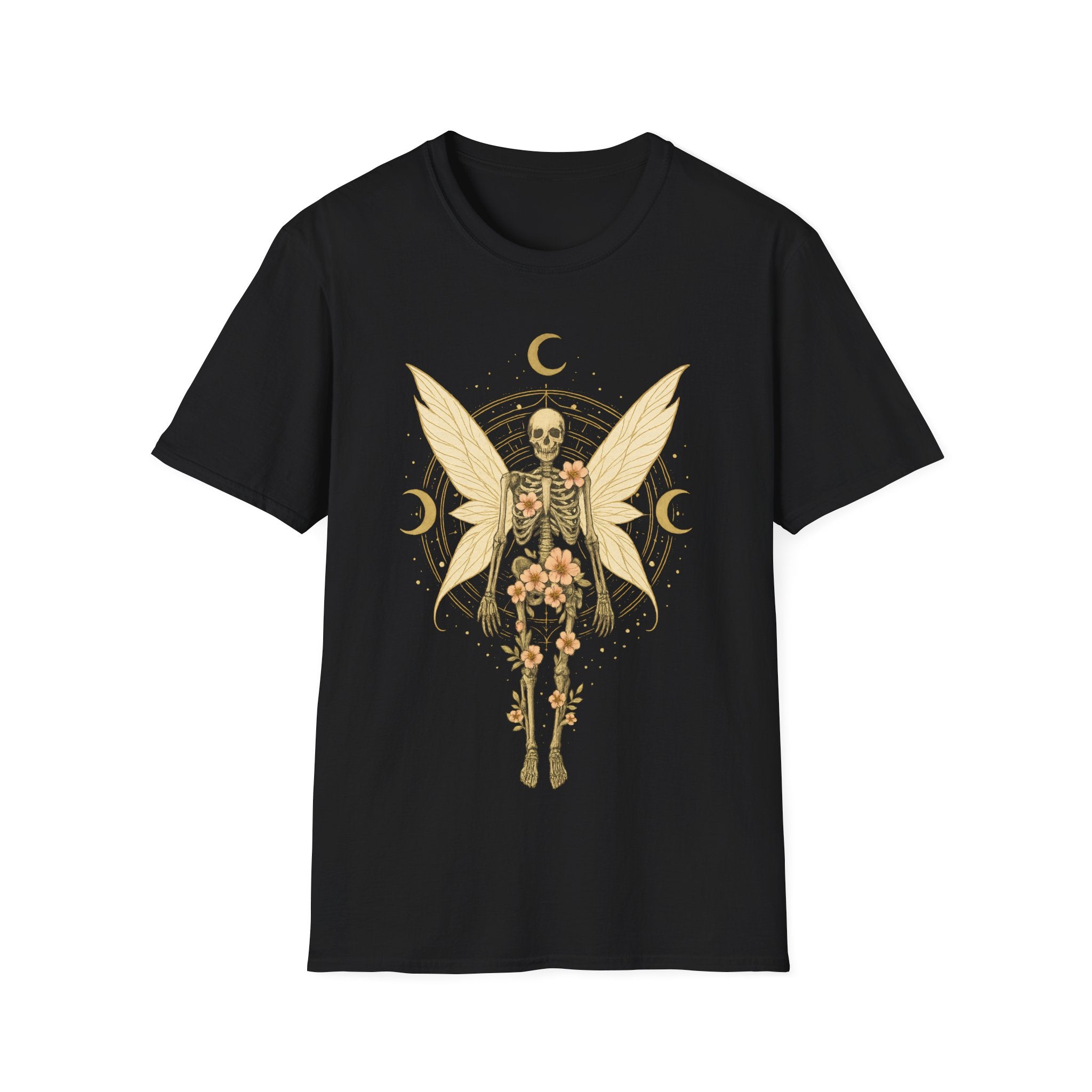 Gothic Fairycore Celestial Fairy Skeleton T-Shirt