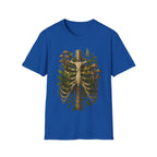 Forest Entropy Ribcage Botanical Decay T-Shirt