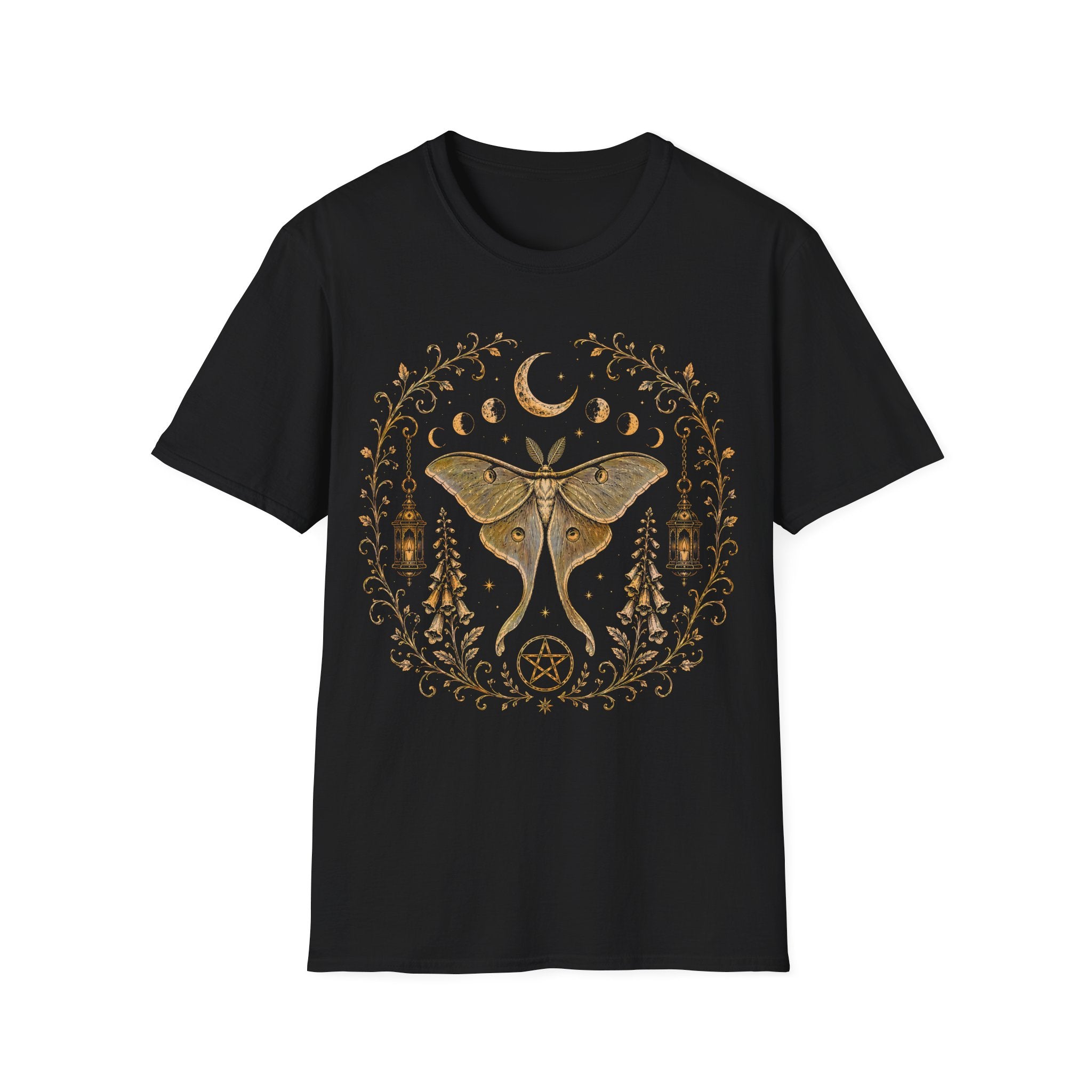 Celestial Luna Moth Botanical T-Shirt